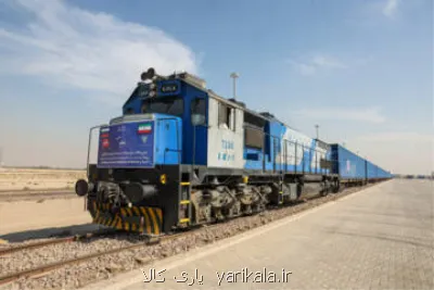 اولین قطار باری روسی به ایران رسید به همراه فیلم