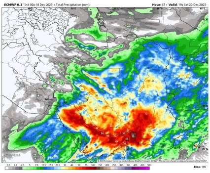 هشدار بارندگی های سیل آسا و افت شدید دما در ۹ استان کشور